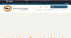 Desktop Screenshot of orange-ct.gov